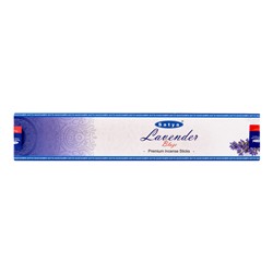 LAVENDER BLAZE Premium Incense Sticks, Satya (ЛАВАНДОВОЕ ПЛАМЯ премиальные благовония, Сатья), 15 г.