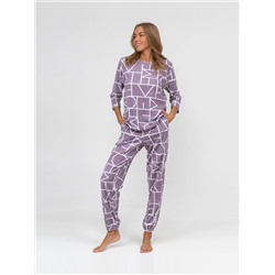 Костюм женский Текс-Плюс, цвет коричневый белый