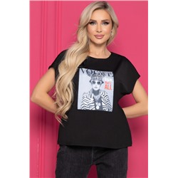 Футболка Vogue (черная) Б8522