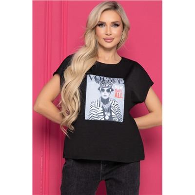 Футболка Vogue (черная) Б8522