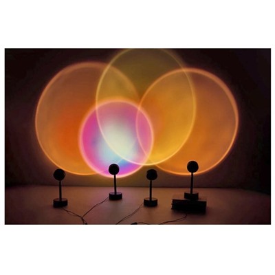 Декоративная лампа Sunset Lamp 4 colour