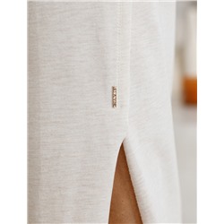 Юбка из тончайшего футера на резинке и отделкой с открытыми срезами