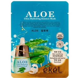 EKEL Маска тканевая д/лица с экстр.алоэ  Aloe Ultra Hydrating 25мл
