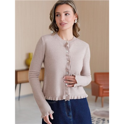 Кардиган из пряжи с кашемиром