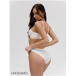 Бесшовные трусы слипы Lingeamo белый ВР-01 (1)