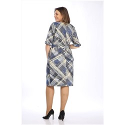 Lady Style Classic 317/3 синий_с_зеленым, Платье