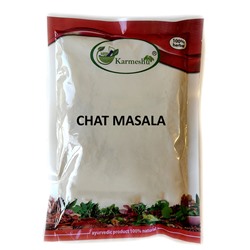CHAT MASALA, Karmeshu (Смесь специй ЧАТ МАСАЛА для салата, Кармешу), ПАКЕТ 100 г. - СРОК ГОДНОСТИ ДО 31 МАРТА 2025 ГОДА