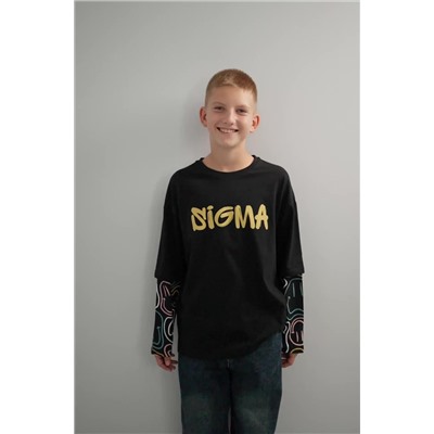 Детский лонгслив с двойным рукавом Happyfox