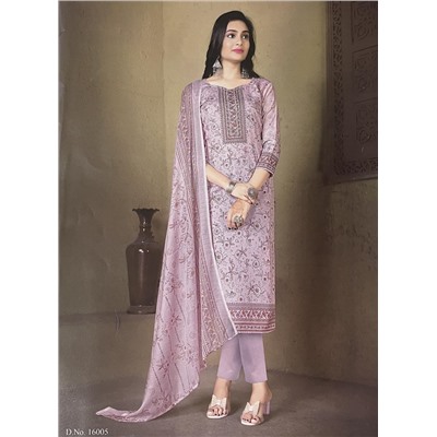 PAKIZAA Long Kurti Suit - Купон для пошива костюма, цвет РОЗОВЫЙ (отрез ткани для пошива Длинной туники (курты), штанов и накидки), Shiv Gori, 1 шт.