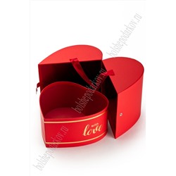 Коробка сердечко 24,7*23*17 см (SF-7430) красный