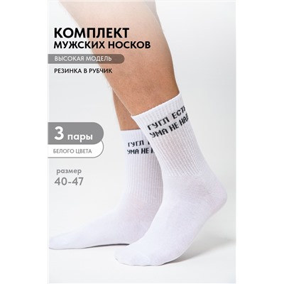 Носки мужские Гугл (набор 3 пары)