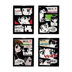 Блокнот на гребне карт.обложка  А6  40листов Manga Anime клетка (вып. по 2шт.) 3-40-719