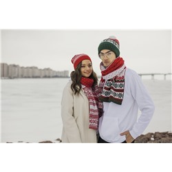 Шапка Happy View, красная с синим