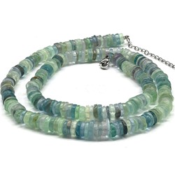 Бусы из флюорита диск 7*2мм, 49см, 52,6г