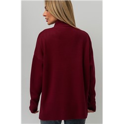 Женский джемпер оверсайз с воротником-стойкой Happyfox