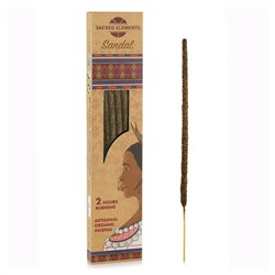 SANDAL Artisanal Organic Incense, Sacred Elements (Натуральные благовония ручной работы САНДАЛ, Секретные Элементы), уп. 10 палочек