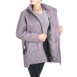 M816 GRAY/PURPLE Куртка демисезонная женская (100 гр. синтепон) размер 56
