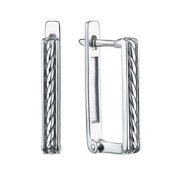 Серьги из серебра без вставки, Л-12846
