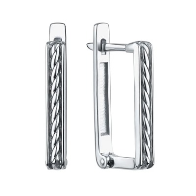 Серьги из серебра без вставки, Л-12846