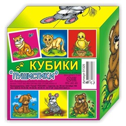 Кубики 4 кубика "Пушистики" SH ge01325