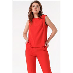 Костюм летний брючный с топом красный