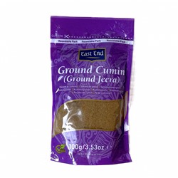 GROUND CUMIN (Ground Jeera), East End (МОЛОТЫЙ КУМИН (молотая Джира), Ист Энд), 100 г. - СРОК ГОДНОСТИ ДО 31 ОКТЯБРЯ 2024 ГОДА