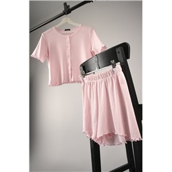 Женская пижама с шортами из ажурного хлопка Happyfox