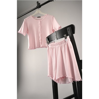 Женская пижама с шортами из ажурного хлопка Happyfox