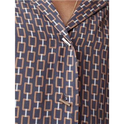 Блузка из вискозы с принтом