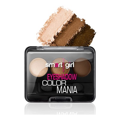 Тени для век SMART GIRL COLOR MANIA тон: 32 кофейный