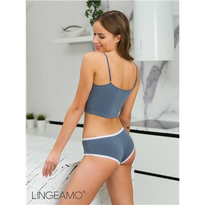 Трусы женские хипстеры LINGEAMO серые  ЛС-12 (84)