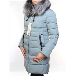 D16-758 Пальто зимнее женское (холлофайбер, натуральный мех чернобурки) размер S - 42 российский