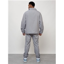 Спортивный костюм мужской модный серого цвета 15010Sr
