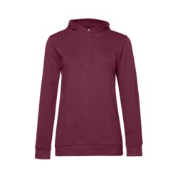 Толстовка с капюшоном женская Hoodie, бордовая
