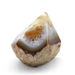 Агат с гранями самородный 92*73*89мм, 595г (L).