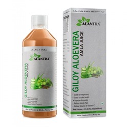 GILOY ALOE VERA AMLA Juice, Alantra (Аюрведический сок ГИЛОЙ АЛОЭ ВЕРА и АМЛА повышение иммунитета, Алантра), 1000 мл.