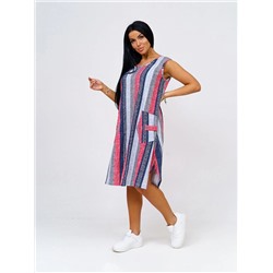 Платье женское Текс-Плюс, цвет синий красный