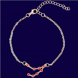 Браслет созвездие КОЗЕРОГ (рубиновый), Giftman, 1 шт.