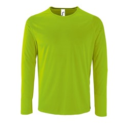 Футболка с длинным рукавом Sporty LSL Men, неоново-зеленая