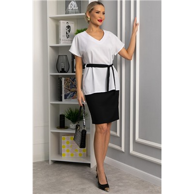 Костюм Лэдис (бело-черный) К14102-14М