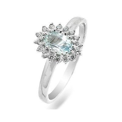 Кольцо из серебра топаз, К1448