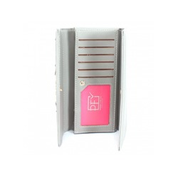Кошелек женский искусственная кожа ForeverYoung-6901-103,  4отд,  11карм,  серый 243374