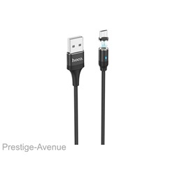 Кабель Hoco U76 Magnetic charging data cable for MicroUSB 1.2м (Черный)