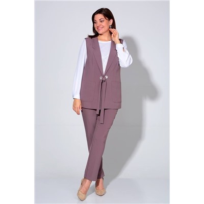 Liona Style 860 мокко, Брюки,  Блуза,  Жилет