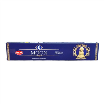 MOON Hand Rolled Incense, Hem (ЛУНА масала благовония палочки ручной работы, Хем), уп. 15 г.