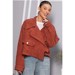 Жакет укороченный Динара (коричневый) Б14327-39М