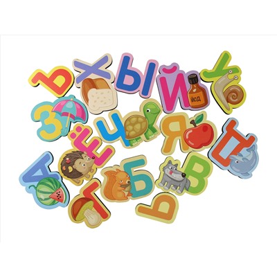 Развивающая игра «Азбука деревянная в картинках» Baby Toys Wood