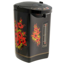 Чайник-термос электрический 750 Вт, 4,5 л ВАСИЛИСА ВА-5007 "Жостово" черный