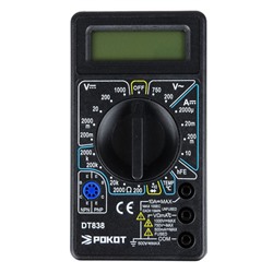 Мультиметр цифровой РОКОТ, DT- 838