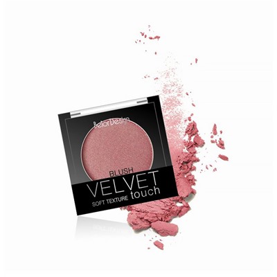 РУМЯНА VELVET TOUCH,тон 102 розово-персиковый